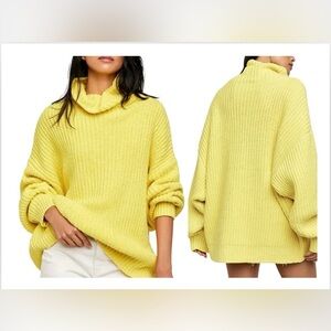 The Free People Swim Too Deep Oversized Turtleneck Sweater